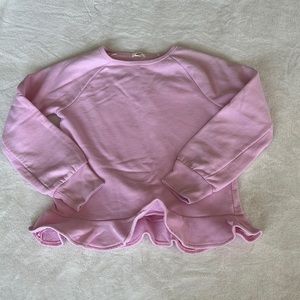 Jcrew ruffle sweatshirt